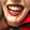 Real 14k Solid Gold Fangs Custom Vampire Custom Grillz Set