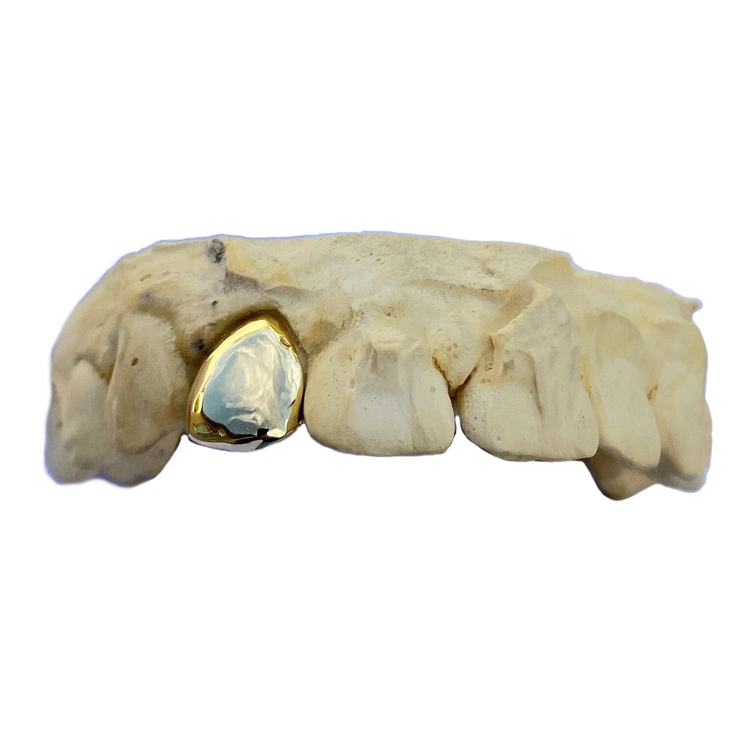 Real 18K Solid Gold Single Cap Custom Grillz (Choose Any Tooth)