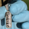 Real 925 Silver GG 249 Z Bar Pill Zannies Xannies Zanbar Pendant CZ