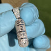 Real 925 Silver GG 249 Z Bar Pill Zannies Xannies Zanbar Pendant CZ