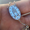Real 925 Silver Rosary Necklace Baguette CZ Cross La Virgen Rosario De Plata 24"