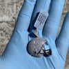 Real 925 Sterling Football Helmet Micro Pave Iced CZ Hip Hop Pendant