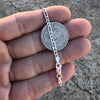 Real 925 Sterling Silver Figaro Link Chain Necklace Italy 3MM Thick 24" inch