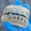 Real 925 Sterling Silver Gap Bars w/Open Face Teeth Custom Grillz