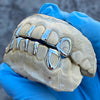 Real 925 Sterling Silver Gap Bars w/Open Face Teeth Custom Grillz