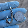 Real 925 Sterling Silver Hawaiian Fish Hook Tribal Makau Pendant