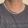 Real  925 Sterling Silver Miami Cuban Iced Chain Flooded Out Necklace 18" x 6MM