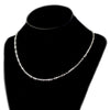 Real 925 Sterling Silver Paperclip Chain Necklace (Choose Size)