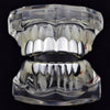 Real 925 Sterling Silver Plain Teeth Grillz Set