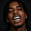 Real 925 Sterling Silver Plain Teeth Grillz Set (6/6)
