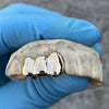 Real Solid 10K Gold Custom Grillz Three Side Teeth Grills