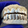 Real Solid 10K Gold Diamond-Cut Diamond Dust Custom Grillz