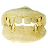Real Solid 10K Gold Four Vampire Fangs w/Back Bars Custom Grillz