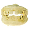 Real Solid 10K Gold Four Vampire Fangs w/Back Bars Custom Grillz