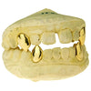 Real Solid 10K Gold Four Vampire Fangs w/Back Bars Custom Grillz