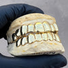 Real Solid 10K Gold or 14K Gold Teeth Permanent Cuts Perm Custom Grillz