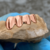 Real Solid 10K Rose Gold Teeth Plain Custom Grillz