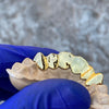 Real Solid 14k Gold Full Diamond-Dust Custom Grillz