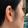 Real Solid 925 Sterling Silver 12.5mm Small Huggie Hoop Earrings