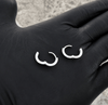 Real Solid 925 Sterling Silver 12.5mm Small Huggie Hoop Earrings