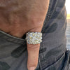 Real Solid 925 Sterling Silver Iced CZ Nugget Ring