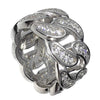 Real Solid 925 Sterling Silver Iced Flooded Out CZ Cuban Ring