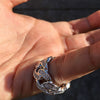 Real Solid 925 Sterling Silver Iced Flooded Out CZ Cuban Ring