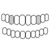 Real Solid 925 Sterling Silver Permanent Cuts Perm Custom Grillz