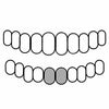 Real Solid 925 Sterling Silver Plain Custom Grillz