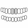 Real Solid 925 Sterling Silver Plain Custom Grillz