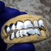 Real Solid 925 Sterling Silver Plain Custom Grillz