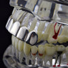 Real Solid 925 Sterling Silver Plain Top Teeth Grills