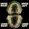 Real Solid 925 Sterling Silver Three Front Teeth Custom Grillz
