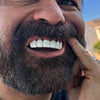 Real Solid 925 Sterling Silver White Enamel Top Six Teeth Grillz