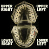Real Solid Gold Nugget 10K Gold Single Cap Custom Grillz