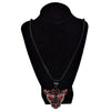 Red Spots Panther 36" Franco Chain Necklace