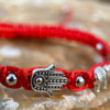 Red St Benedict Hamsa Hand Elephant Four-Leaf Clover Good Luck Bracelet