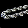 Rope Chain Necklace Silver Tone 10mm Thick x 30" Inch