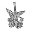 Saint Michael Archangel Solid 925 Sterling Silver Pendant