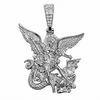 Saint Michael San Miguel Archangel Solid 925 Sterling Silver Pendant