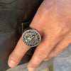 Saint St Michael San Miguel Ring "Protect Us"  Stainless Steel Size 7-15