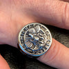 Saint St Michael San Miguel Ring "Protect Us"  Stainless Steel Size 7-15