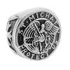 Saint St Michael San Miguel Ring "Protect Us"  Stainless Steel Size 7-15