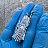 Santa Muerte 925 Sterling Silver AK47 Gun Moissanite VVS1 Pendant Dije De Plata