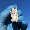 Santa Muerte 925 Sterling Silver AK47 Gun Moissanite VVS1 Pendant Dije De Plata