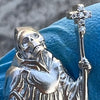 Santa Muerte 925 Sterling Silver AK47 Gun Moissanite VVS1 Pendant Dije De Plata