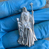 Santa Muerte 925 Sterling Silver AK47 Gun Moissanite VVS1 Pendant Dije De Plata