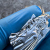 Santa Muerte 925 Sterling Silver AK47 Gun Moissanite VVS1 Pendant Dije De Plata