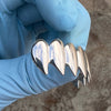 Shark Grillz Eight Top Teeth Plain Silver Tone