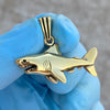 Shark Pendant 14K Gold Plated Over Solid 925 Sterling Silver